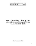 Ebook Truyền thống cách mạng của Đảng bộ và nhân dân xã Tả Lủng (1961-2020)