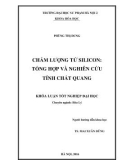 Khóa luận tốt nghiệp: Chấm lượng tử silicon - Tổng hợp và nghiên cứu tính chất quang