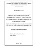 Master minor programme thesis English linguistics: The efects of mind mapping on 6th graders’ vocabulary retention - An action research project at Thanh My junior high school