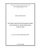 Luận văn Thạc sĩ Chính sách công: Thực hiện chính sách giảm nghèo đa chiều tại xã Phước Lưu, huyện Trảng Bàng, tỉnh Tây Ninh