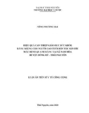 Luận án Tiến sĩ Y tế công cộng: Hiệu quả can thiệp giáo dục sức khỏe răng miệng cho người cao tuổi dân tộc Sán Dìu mắc bệnh quanh răng tại xã Nam Hòa huyện Đồng Hỷ - Thái Nguyên