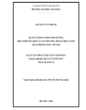 Luận văn Thạc sĩ Quản lý giáo dục: Quản lý hoạt động bồi dưỡng học sinh yếu kém ở cụm trường trung học cơ sở quận Hoàng Mai - Hà Nội