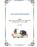 Sáng kiến kinh nghiệm THPT: Tổ chức hoạt động trải nghiệm STEM phần Điện học – Vật lý 11 THPT