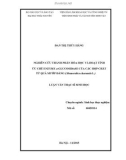 Luận văn Thạc sĩ Sinh học: Nghiên cứu thành phần hóa học và hoạt tính ức chế enzyme α-glucosidase của các hợp chất từ quả mướp đắng (Momordica charantia L.)