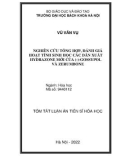 Tóm tắt Luận án Tiến sĩ Hóa học: Nghiên cứu tổng hợp, đánh giá hoạt tính sinh học các dẫn xuất hydrazone mới của (-)-gossypol và zerumbone