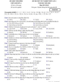 Đề thi thử tốt nghiệp THPT môn Hóa học năm 2022-2023 có đáp án (Lần 1) - Trường THPT Kim Sơn A, Ninh Bình