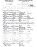 Đề thi thử tốt nghiệp THPT môn Hóa học năm 2022-2023 có đáp án (Lần 1) - Trường THPT Yên Định 2, Thanh Hóa