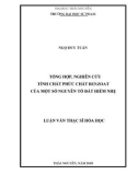 Luận văn Thạc sĩ Hoá học: Tổng hợp, nghiên cứu tính chất phức chất benzoat của một số nguyên tố đất hiếm nhẹ