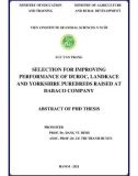 Abstract of PhD thesis: Selection for improving performance of duroc, landrace and yorkshire purebreds raised at dabaco company