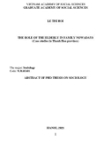 Abstract of PhD thesis on sociology: The role of the elderly in family nowadays (Case studies in Thanh Hoa province)