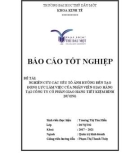 Báo cáo tốt nghiệp: Nghiên cứu các yếu tố ảnh hưởng đến tạo động lực làm việc của nhân viên giao hàng tại Công Ty Cổ phần Giao Hành Tiết Kiệm Bình Dương