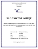 Báo cáo tốt nghiệp: Giải pháp nâng cao công tác đào tạo sau tuyển dụng cho nhân viên mới của Công ty TNHH Therm-x System Việt Nam Technology