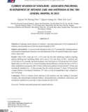 Current situation of ventilator - associated pneumonia in department of intensive care and antipoison at Phu Tho General Hospital in 2023