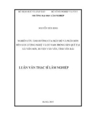 Luận văn Thạc sĩ Khoa học lâm nghiệp: Nghiên cứu ảnh hưởng của mật độ và phân bón đến sản lượng nghệ và cỏ VA06 trồng xen quế tại xã Viễn Sơn, huyện Văn Yên, tỉnh Yên Bái