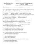 Đề thi học kì 1 môn Địa lí lớp 12 năm 2022-2023 - Sở GD&ĐT Đắk Nông (Đề minh hoạ)