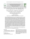 Nghiên cứu định lượng cacbon trong rừng ngập mặn ven biển xã Hải Lạng, huyện Tiên Yên, tỉnh Quảng Ninh