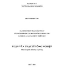 Luận án Tiến sĩ Nông nghiệp: Đánh giá thực trạng sản xuất và khảo nghiệm tập đoàn giống khoai lang làm rau ăn lá tại Thừa Thiên Huế