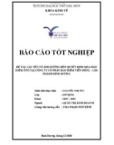 Báo cáo tốt nghiệp: Các yếu tố ảnh hưởng đến quyết định mua bảo hiểm ôtô tại Công ty cổ phần bảo hiểm Viễn Đông – chi nhánh Bình Dương