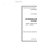 Abtract of doctoral dissertation of jurisprudence: The prevention of female crime in Vietnam