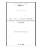 Luận văn Thạc sĩ Luật học: Một số vấn đề lý luận và thực tiễn về hình phạt trục xuất theo Luật Hình sự Việt Nam