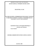 Dotorial Dissertation of Educational Science: Teaching reading comprehension for grade 1 students in the phase of phonic learning in the direction of learners’ capacity development