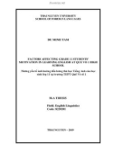 Master thesis English linguistics: Factors affecting grade 11 students  motivation in learning English at Que Vo 1 high school