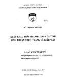 Luận văn Thạc sĩ Quản trị kinh doanh: Xuất khẩu trái thanh long của tỉnh Bình Thuận thực trạng và giải pháp