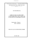 Tóm tắt luận án Tiến sĩ Nông nghiệp: Nghiên cứu khả năng phát triển và một số biện pháp kỹ thuật thâm canh cây quýt Sen (Citrus reticulata Blanco) ở Yên Bái