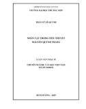 Luận văn Thạc sĩ Văn học Việt Nam: Nhân vật trong tiểu thuyết Nguyễn Quỳnh Trang