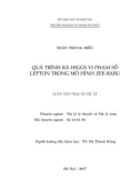 Luận văn Thạc sĩ Vật lý: Quá trình rã Higss vi phạm số Lepton trong mô hình Zee-Babu