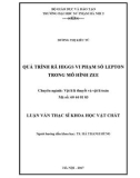 Luận văn Thạc sĩ Khoa học vật chất: Quá trình rã Higgs vi phạm số Lepton trong mô hình Zee