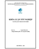 Khóa luận tốt nghiệp Quản trị doanh nghiệp: Thực trạng nhân sự và giải pháp cải thiện công tác quản lý nhân sự tại Công ty TNHH MTV Tiến Việt Phát