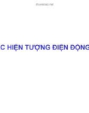 CÁC HIỆN TƯỢNG ĐIỆN ĐỘNG HỌC