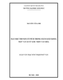 Luận văn Thạc sĩ Sư phạm Ngữ văn: Dạy học truyện cổ tích trong sách giáo khoa Ngữ văn 10 từ góc nhìn văn hóa