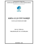 Khóa luận tốt nghiệp Quản trị doanh nghiệp: Một số biện pháp đẩy mạnh công tác tiêu thụ sản phẩm ống thép của Công ty TNHH Ống Thép 190 ở khu vực miền Bắc