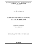 Tóm tắt Luận án tiến sĩ Văn hóa học: Hát trống quân ở Trung du Bắc Bộ và Châu thổ sông Hồng