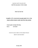 Tóm tắt Luận án Tiến sĩ Công nghệ kỹ thuật điện tử, truyền thông: Nghiên cứu Cognitive Radio hợp tác cảm nhận kênh trong môi trường pha đinh