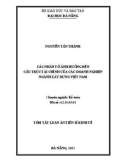 Tóm tắt luận án Tiến sĩ Kinh tế: Các nhân tố ảnh hưởng đến cấu trúc tài chính của các doanh nghiệp ngành xây dựng Việt Nam