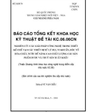 Nghiên cứu các giải pháp công nghệ trong thiết bị chế tạo các thiết bị xử lý bụi, vi khuẩn độc tố hóa chất, nước để nâng cao chất lượng các sản phẩm dược và thủy sản xuất khẩu