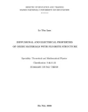 Summary of PhD Thesis: Diffusional and electrical properties of oxide materials with fluorite structure