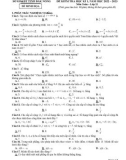 Đề thi học kì 1 môn Toán lớp 11 năm 2022-2023 - Sở GD&ĐT Đắk Nông (Đề minh hoạ)