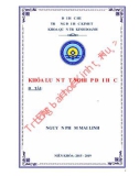 Khóa luận tốt nghiệp: Phân tích tình hình quản lý an toàn lao động tại Công Ty Cổ Phần Đường Bộ I – Thừa Thiên Huế