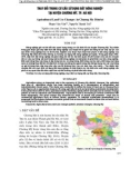 BÁO CÁO  THAY ĐỔI TRONG CƠ CẤU SỬ DỤNG ĐẤT NÔNG NGHIỆP TẠI HUYỆN CHƯƠNG MỸ, TP. HÀ NỘI 