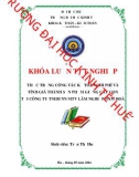 Khóa luận tốt nghiệp: Thực trạng công tác kế toán chi phí và tính giá thành sản phẩm giống cây con tại Công ty TNHH NN MTV Lâm nghiệp Nam Hòa