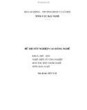 Đề thi tốt nghiệp CĐ nghề khoá 2 môn Điện công nghiệp (2008-2011) - TH33