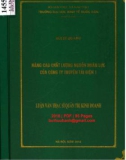 Luận văn Thạc sĩ Quản trị kinh doanh: Nâng cao chất lượng nguồn nhân lực của Công ty Truyền tải điện I