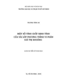 Luận án Tiến sĩ Toán học: Một số tính chất định tính của vài lớp phương trình vi phân giá trị khoảng