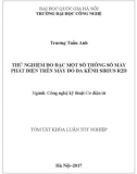 Tóm tắt khóa luận tốt nghiệp: Thử nghiệm đo đạc một số thông số máy phát điện trên máy đo đa kênh sirius R2D