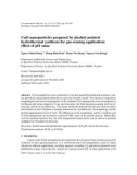 CuO nanoparticles prepared by alcohol-assisted hydrothermal synthesis for gas-sensing application: effect of pH value