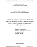 Luận văn: NGHIÊN CỨU NÂNG CAO CHẤT LƯỢNG BỀ MẶT CHI TIẾ T GIA CÔNG BẰNG TỐI ƯU HÓA MỘT SỐ YẾU TỐ KỸ THUẬT CỦA QUÁ TRÌNH PHAY TINH TRÊN MÁY CÔNG CỤ CNC